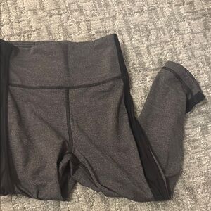 lululemon athletica Gray and Black Leggings- size 2